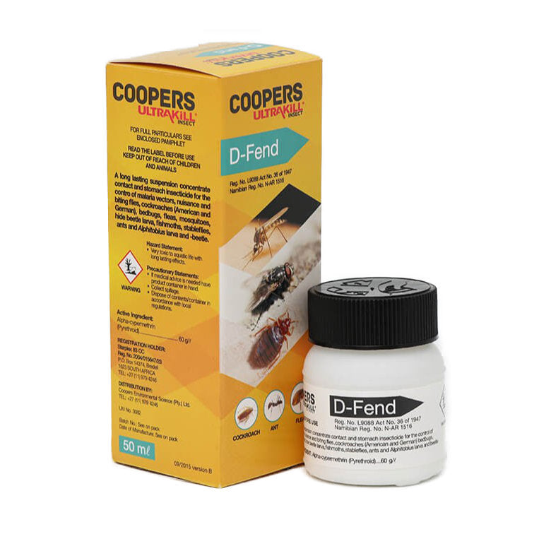 Coopers D-Fend 100ml Multi-purpose, long-lasting, broad-spectrum control (indoor/outdoor)