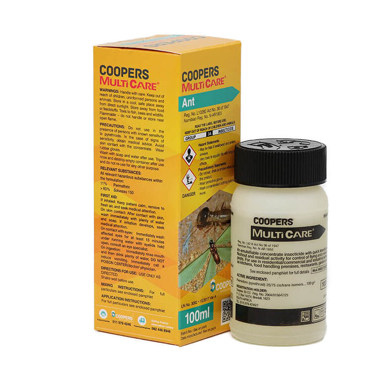 Coopers MultiCare Ant Broad‑Spectrum Insecticide – 100 ml (Concentrate)