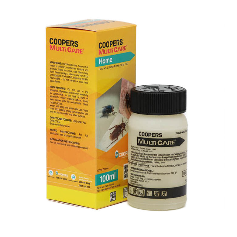 Coopers MultiCare Home Broad‑Spectrum Insecticide – 100 ml (Concentrate)