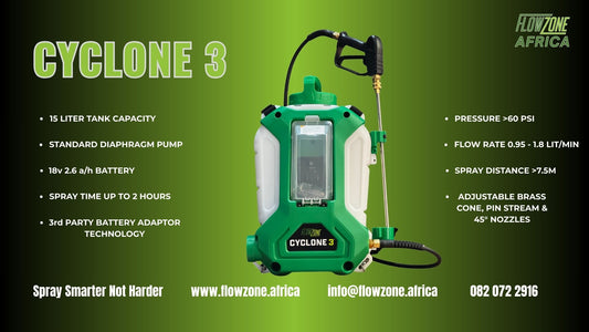 FlowZone - Cyclone 3 - with battery and charger