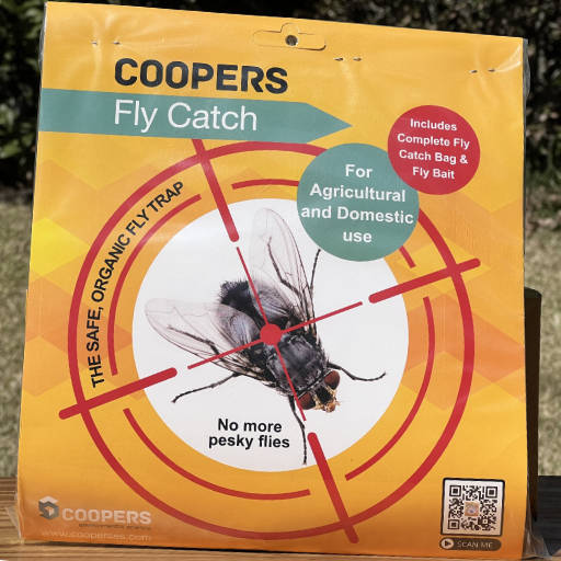 Coopers Fly Catch Kit Complete (Bait, Bag, Funnel-trap) Agricultural and Domestic use