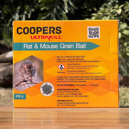 Coopers UltraKill Rat & Mouse Grain Bait – 200 g (Anticoagulant)